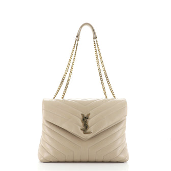 Saint Laurent LouLou Shoulder Bag Matelasse Chevron Leather Medium