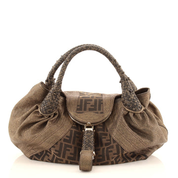 Fendi Spy Bag Zucca Canvas and Leather