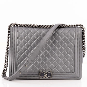 Chanel Boy Flap Quilted Calfskin Large