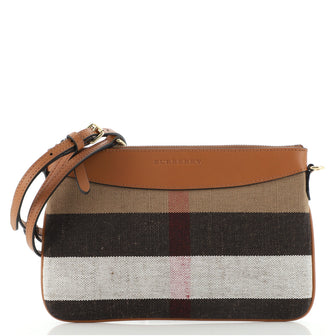Burberry Peyton Crossbody Bag House Check Canvas