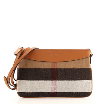 Burberry Peyton Crossbody Bag House Check Canvas