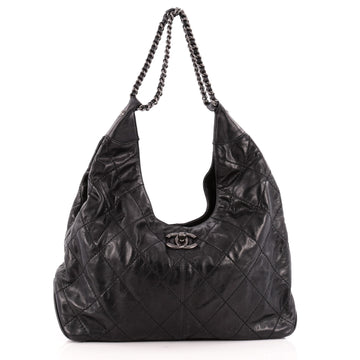 Chanel Coco Supple Hobo Quilted Calfskin Large