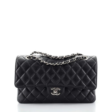 Chanel Classic Double Flap Bag Quilted Caviar Medium