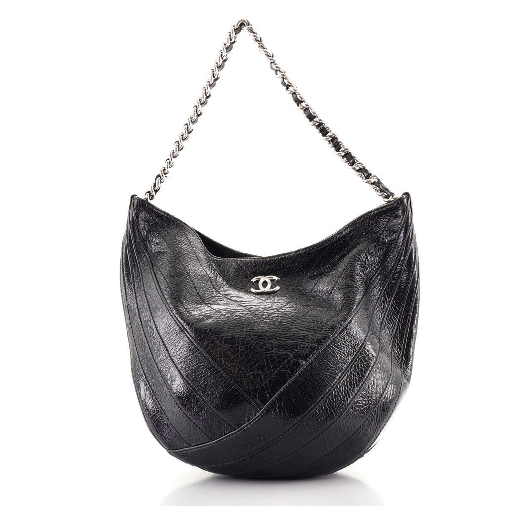 CHANEL, Bags, Chanel Droplet Hobo Patent Small Black
