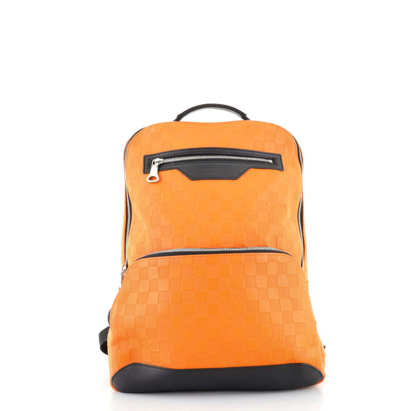 Louis Vuitton Damier Infini Orange Leather Avenue Daypack Backpack