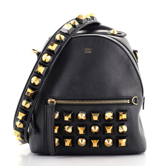 Fendi By The Way Backpack Crossbody Studded Leather Mini