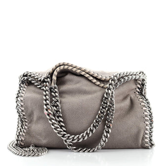 Stella McCartney Falabella Fold Over Crossbody Bag Shaggy Deer Mini