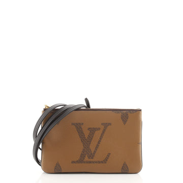 Louis Vuitton Double Zip Pochette Reverse Monogram Giant