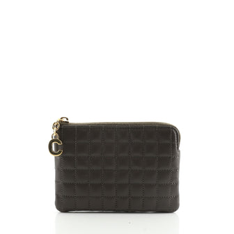 Celine C Charm Pouch Quilted Leather Small