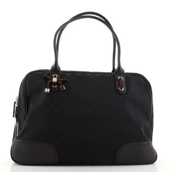 Gucci Princy Boston Bag GG Canvas Large
