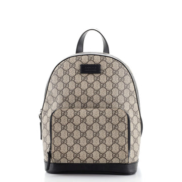 Gucci Zip Pocket Backpack GG Coated Canvas Small