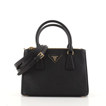 Prada Galleria Double Zip Tote Saffiano Leather Small