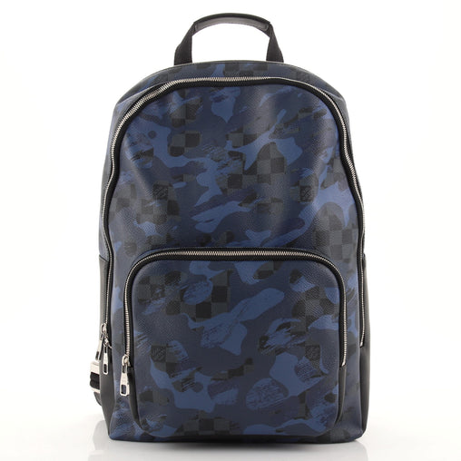 Louis Vuitton Andy Backpack Limited Edition Camouflage Damier Cobalt 90037