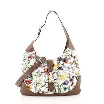 Gucci Jackie Original Shoulder Bag Flora Canvas Small
