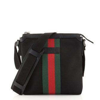 Gucci Web Messenger Bag Techno Canvas Small