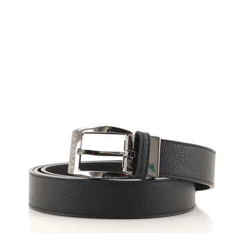 Bvlgari Ellipse Buckle Belt Leather Medium