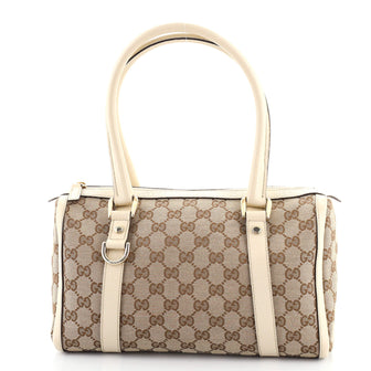 Gucci Abbey Boston Bag GG Canvas Small