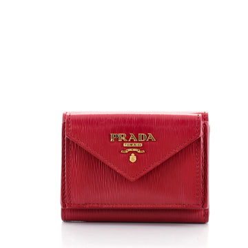 Prada Front Pocket Trifold Wallet Vitello Move Compact
