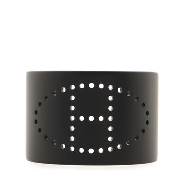 Hermes Evelyne Cuff Bracelet Brushed Metal Small