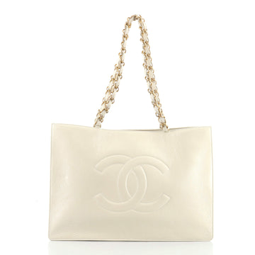 Chanel Timeless CC Chain Shopping Tote Shiny Aged Calfskin Large