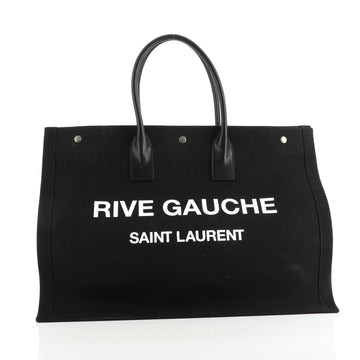 Saint Laurent Rive Gauche Shopper Tote Canvas Large