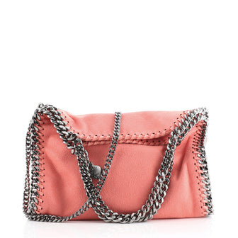 Stella McCartney Falabella Fold Over Flap Crossbody Bag Shaggy Deer Mini