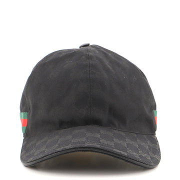 Gucci Web Baseball Cap GG Canvas