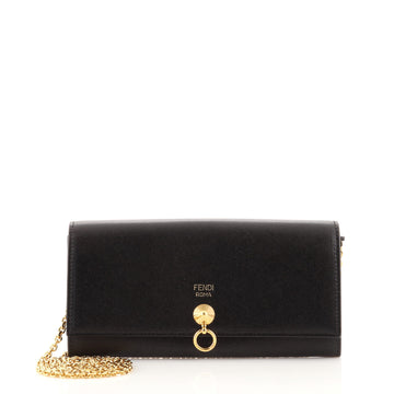 Fendi By The Way Continental Wallet on Chain Leather