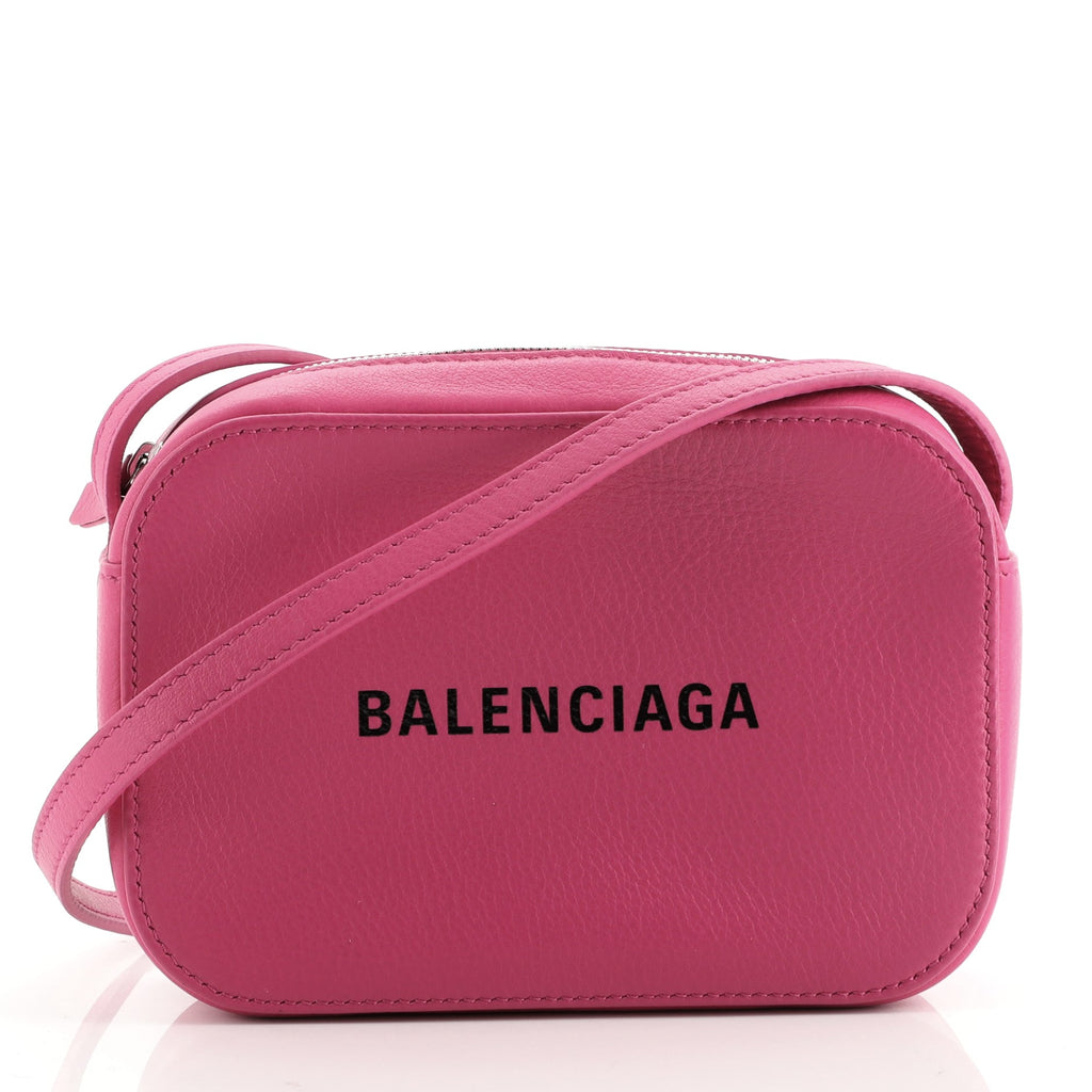 Balenciaga Everyday Camera Bag XS Logo Pink
