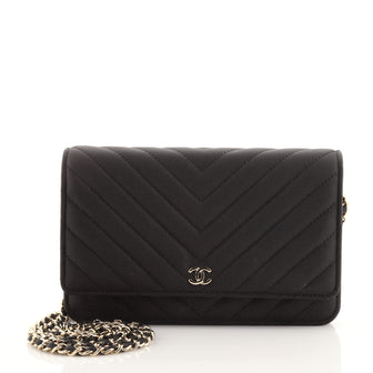 Chanel Wallet on Chain Chevron Caviar