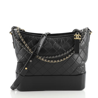 Chanel Gabrielle Hobo Quilted Aged Calfskin Large