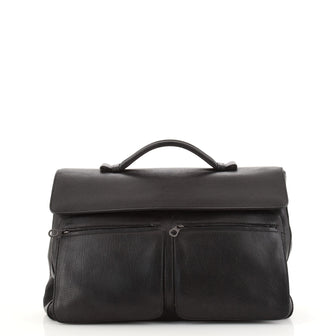 Bottega Veneta Double Pocket Briefcase Leather Large