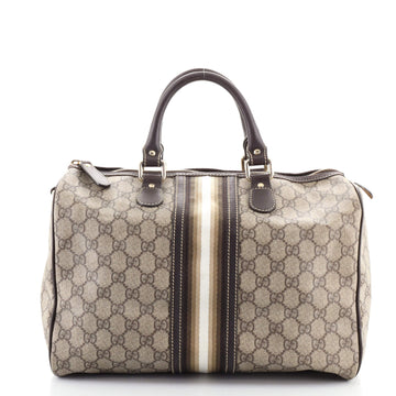 Gucci Web Joy Boston Bag GG Coated Canvas Medium