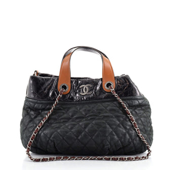 Chanel In The Mix Tote Quilted Iridescent Calfskin Medium