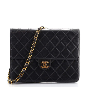Chanel Vintage Clutch with Chain Quilted Leather Small