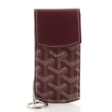 Goyard Portier Key Pouch Coated Canvas and Leather Detail GM