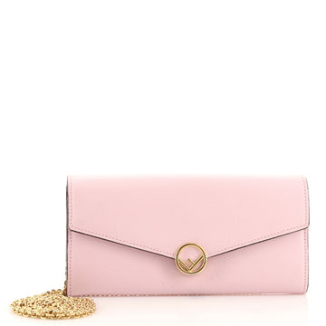 Fendi F is Fendi Continental Chain Wallet Leather
