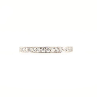 Tiffany & Co. Half Eternity Band Ring Platinum and Diamonds
