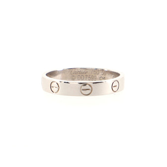 Cartier Love Wedding Band Ring 18K White Gold