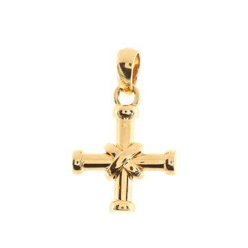 Bvlgari Passo Doppio Cross Pendant Charm Pendant & Charms 18K Yellow Gold