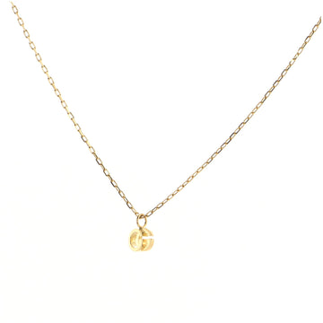 Gucci GG Running Necklace 18K Yellow Gold with Blue Topaz