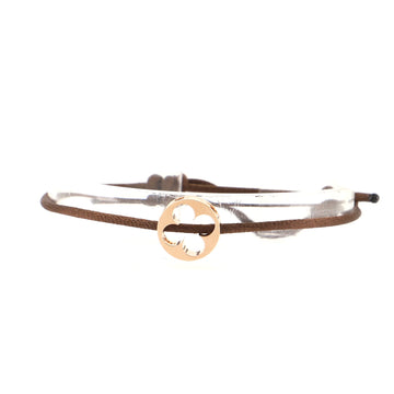 Louis Vuitton Empreinte Bracelet Silk Cord with 18K Rose Gold