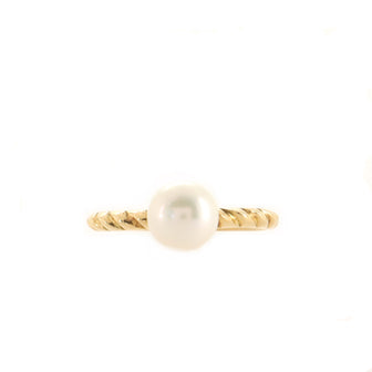 Chaumet Pearl Ring 18K Yellow Gold and Pearl 7.5mm