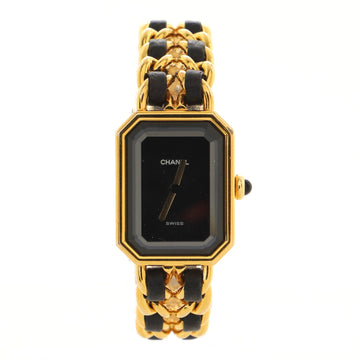 Chanel Premiere Rock Quartz Watch Plated Metal and Leather 20