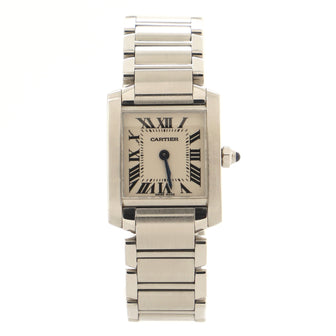 Cartier Tank Francaise Quartz Watch Stainless Steel 20