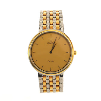 Omega De Ville Quartz Watch Stainless Steel and Yellow Gold 32