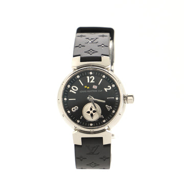 Louis Vuitton Tambour Lovely Cup Quartz Watch Stainless Steel and Rubber with Diamond Markers 28