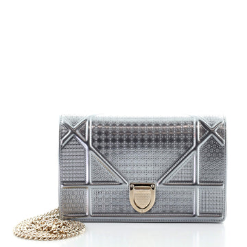 Christian Dior Diorama Wallet on Chain Cannage Embossed Calfskin