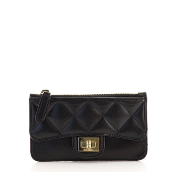 Chanel Flap Zip Card Holder Quilted Lambskin