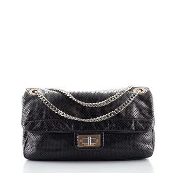 Chanel Drill Flap Bag Perforated Leather Medium